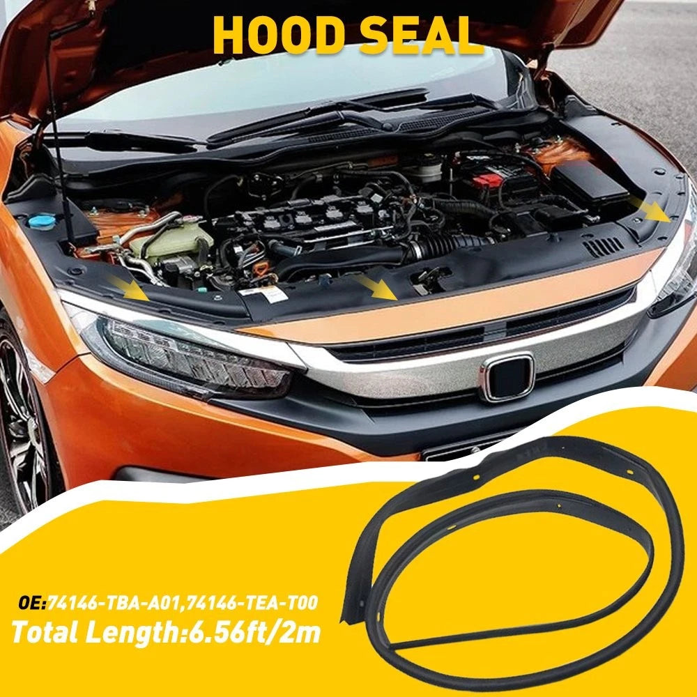 Rubber Hood Seal Gasket 74146-TBA-A01 for Honda Civic (2016–2019)
