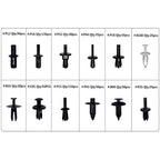 Set of 690 Push Pin Rivets for Automotive Trim Clips