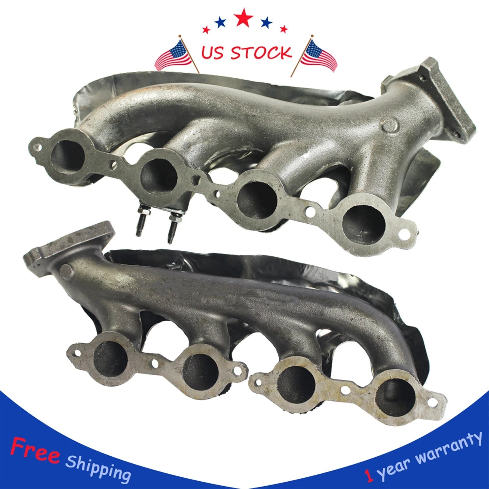 Exhaust Manifold Set for Silverado Escalade Savana Avalanche H2 
