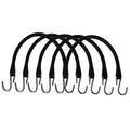 5-Pack 15" Rubber Bungee Cords for Tarp Straps with Hooks