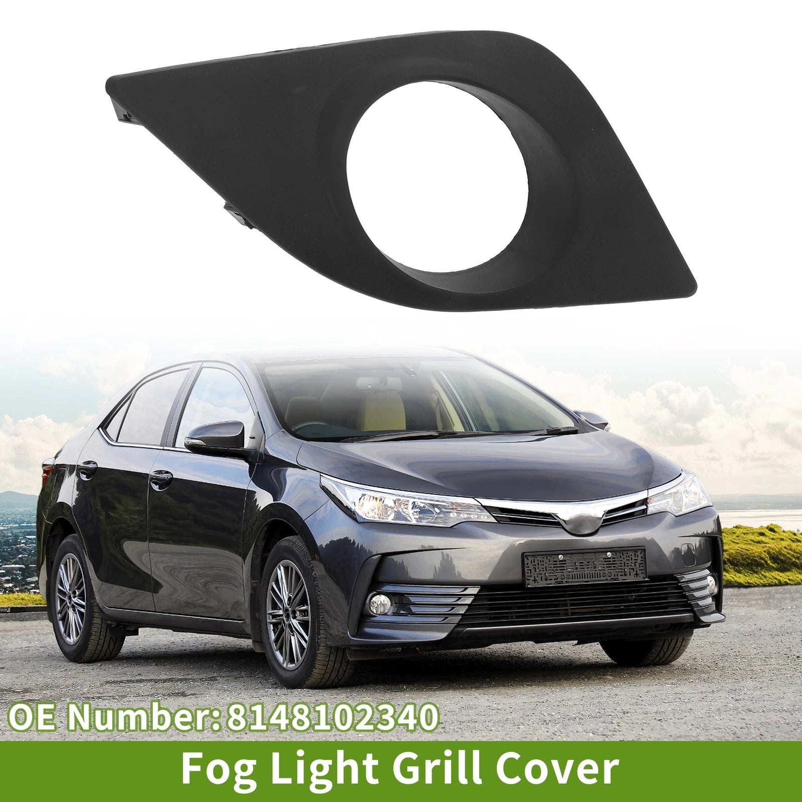 1 Pc Fog Light Grill for Toyota Corolla (2014–2016) No. 8148102340