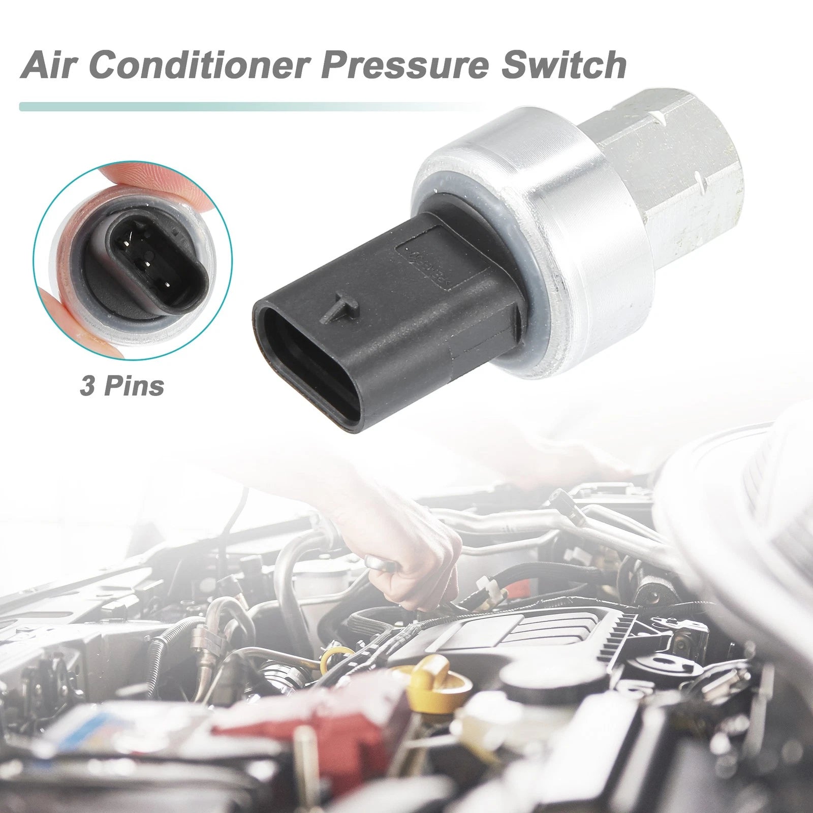 A/C Pressure Sensor No. 68156982AA for Chrysler 200, Dodge (2012–2017)