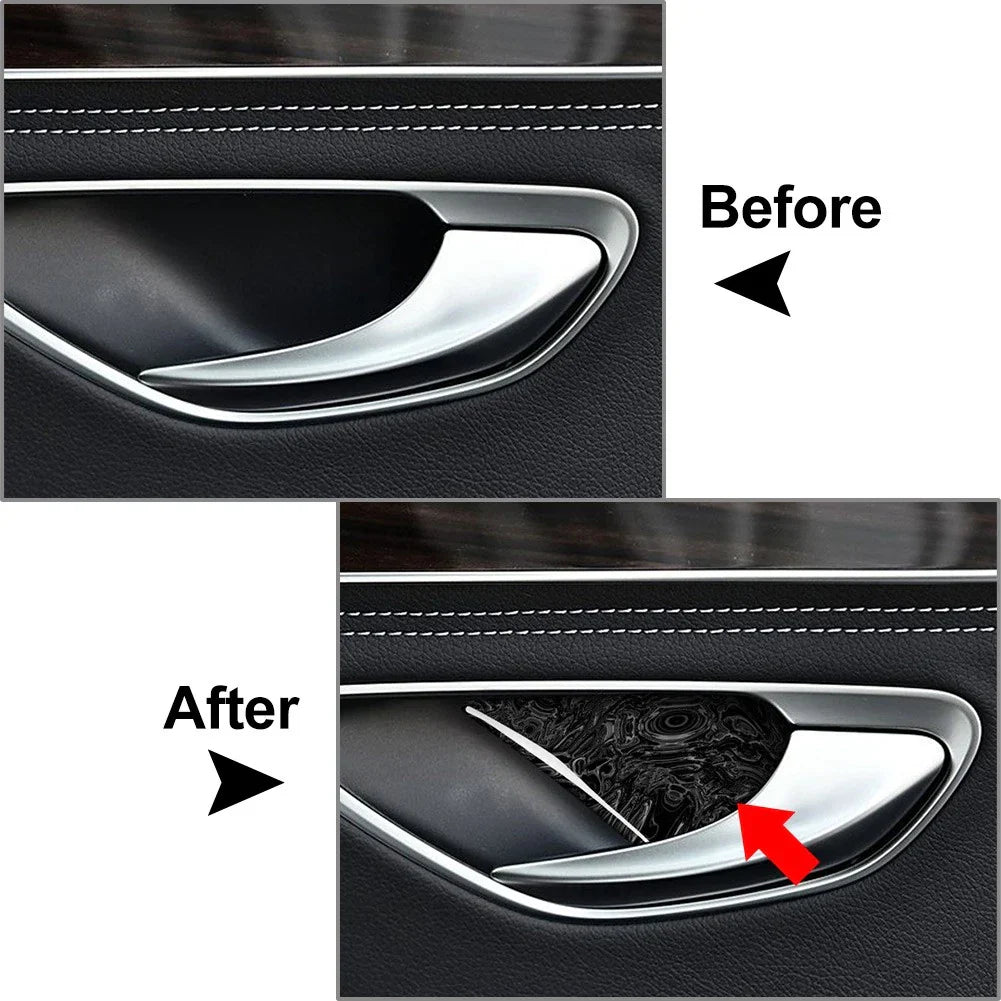 4 Pcs Door Handle Bowl Covers for Mercedes Benz GLC Class (2015-2022)