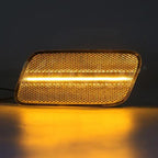 2X Clear LED Bumper Side Marker Lights for Mercedes Benz W210 E-Class (1996–2002)