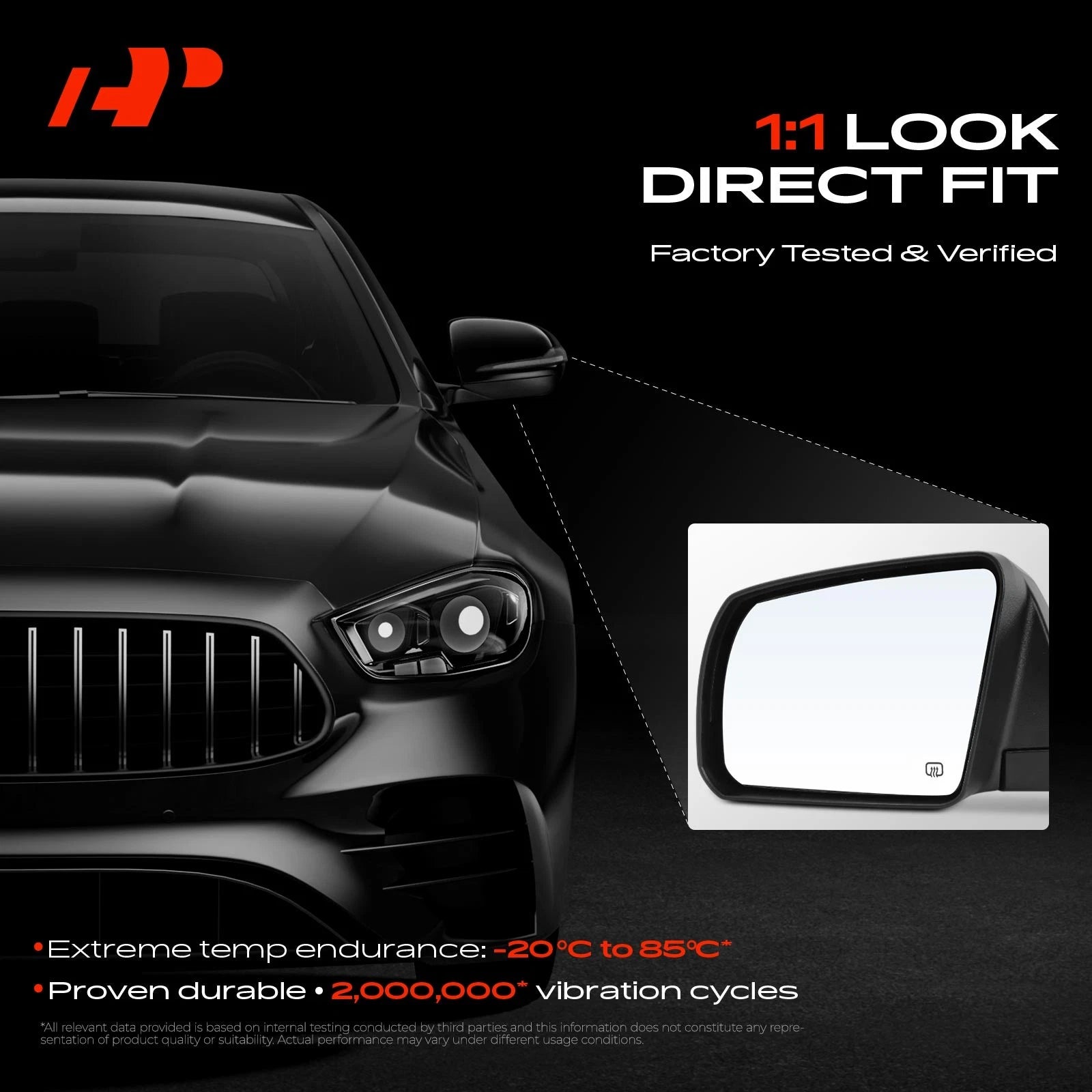 Driver Power Mirror for Toyota Tundra (2014–2017) Heated Manual Folding