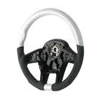 Steering Wheel Cover Leather White Grip for Kenworth T680 (2013–2021)