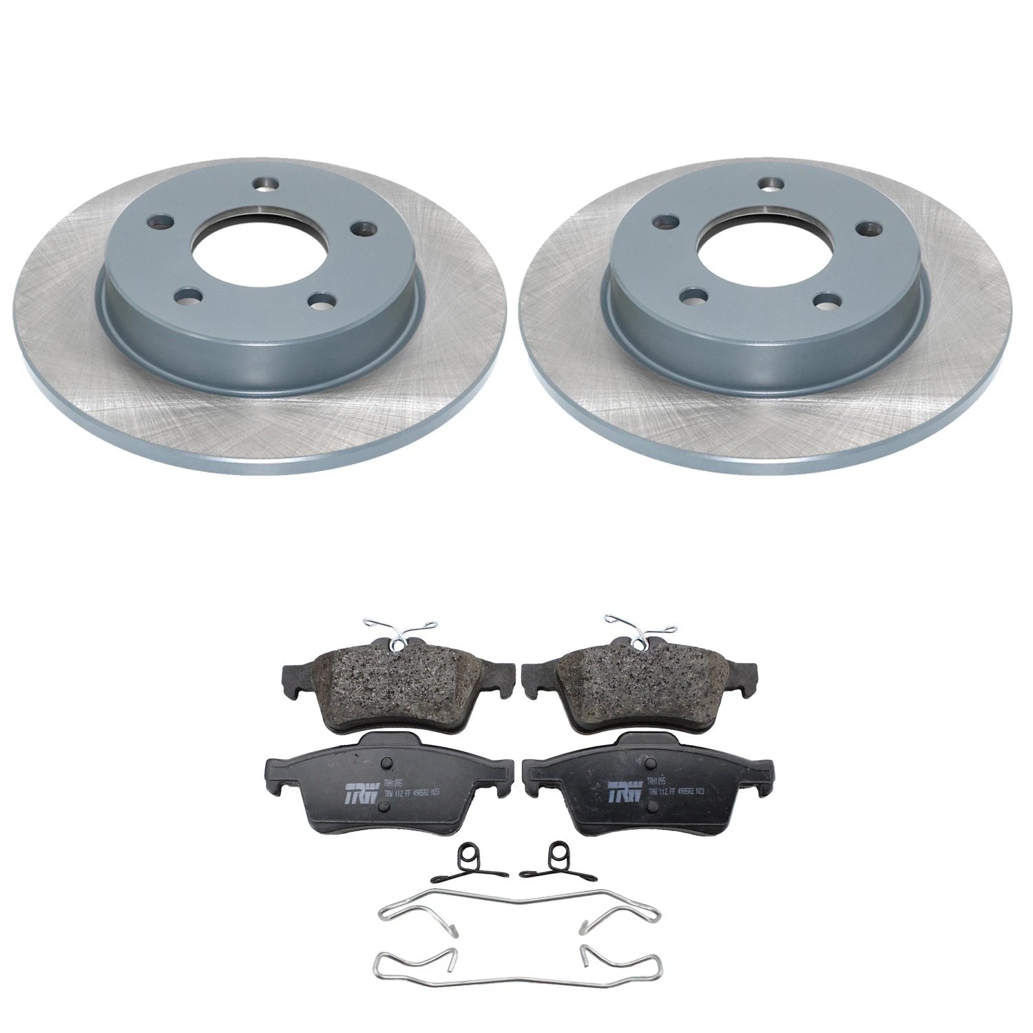 DuraGo Rear Rotors & TRW Pro Low-Met Disc Brake Pads Kit for Mazda 3 (2004–2013)
