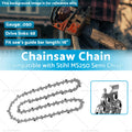 18" Tungsten Carbide Saw Chain for Stihl MS250 (Fits .325" 68 DL)