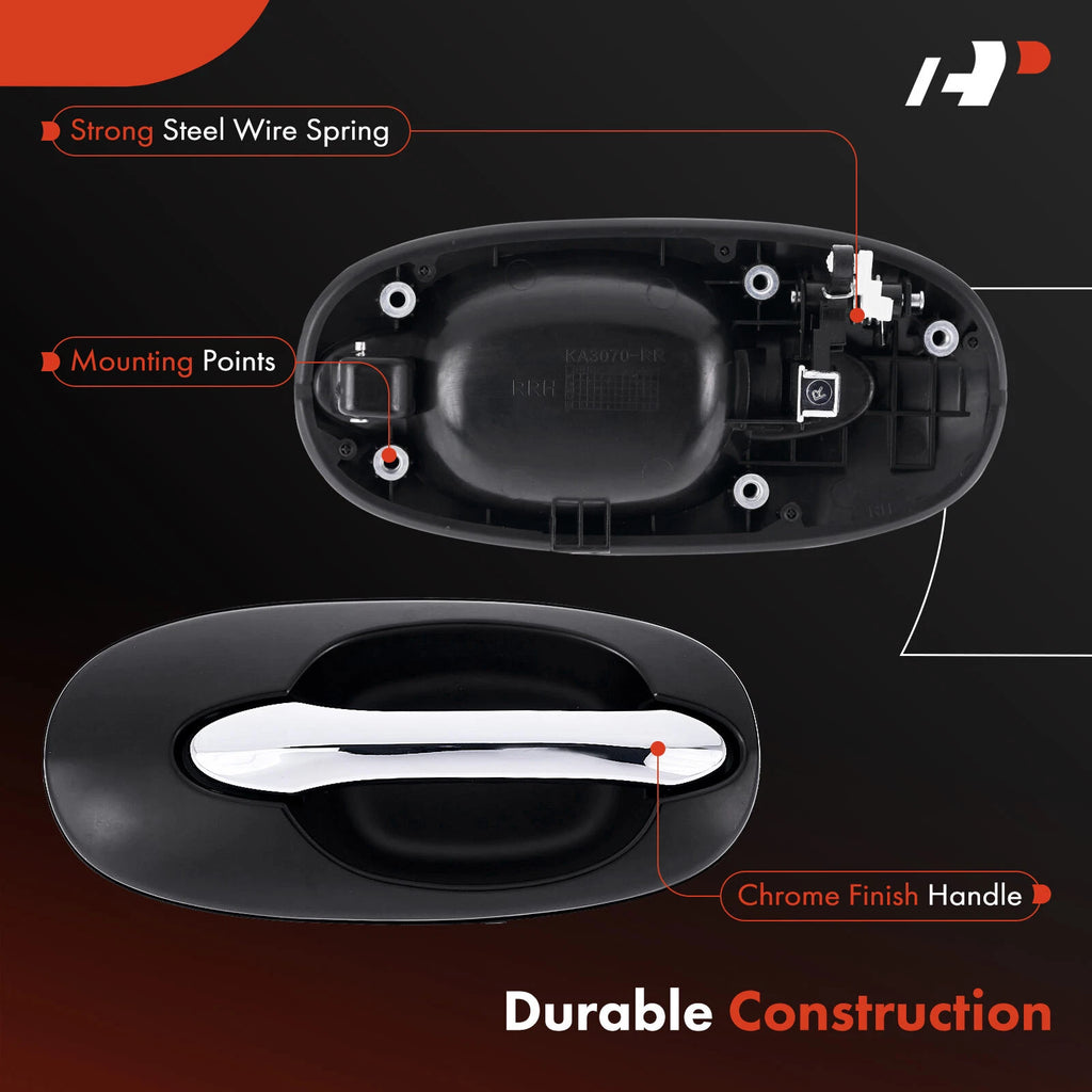 Chrome Black Exterior Door Handle for Kia Sedona (2015–2020)