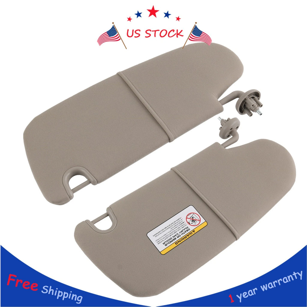 Sun Visor Pair for Dodge Ram 2500 3500 (2002–2006) Tan