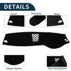 Dashboard Cover Mat for BMW 5 Series F10 F11 (2010–2017) Sun Protector Black