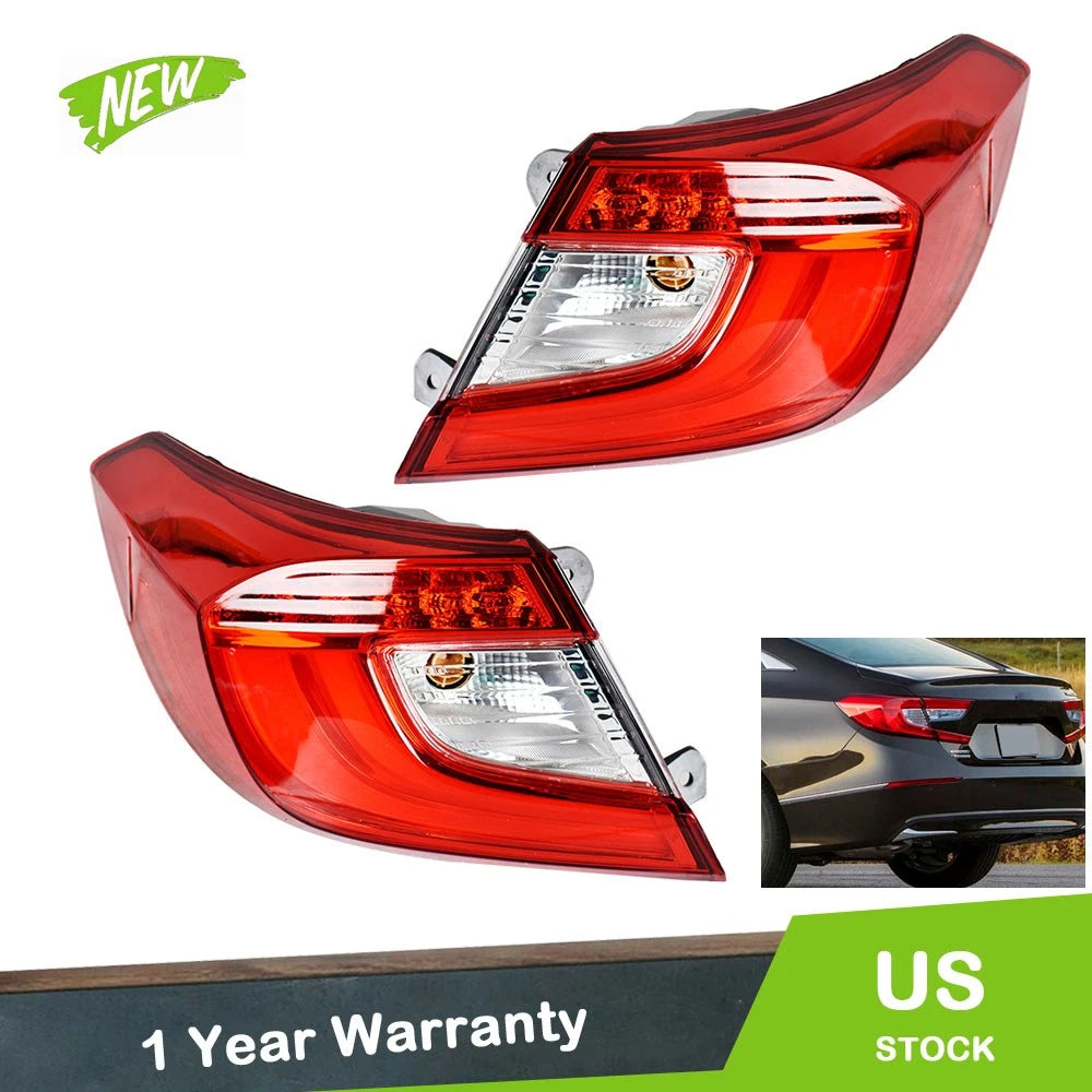 Set of 2 Outer Tail Lights for Honda Accord (2018–2021)