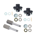 Set of 2 Trailer Bearing Kits for 1" Square BT8 Spindle (Year Range)