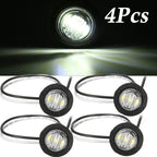 Set of 4 Round Side Marker Lights for MINI (3 LED)