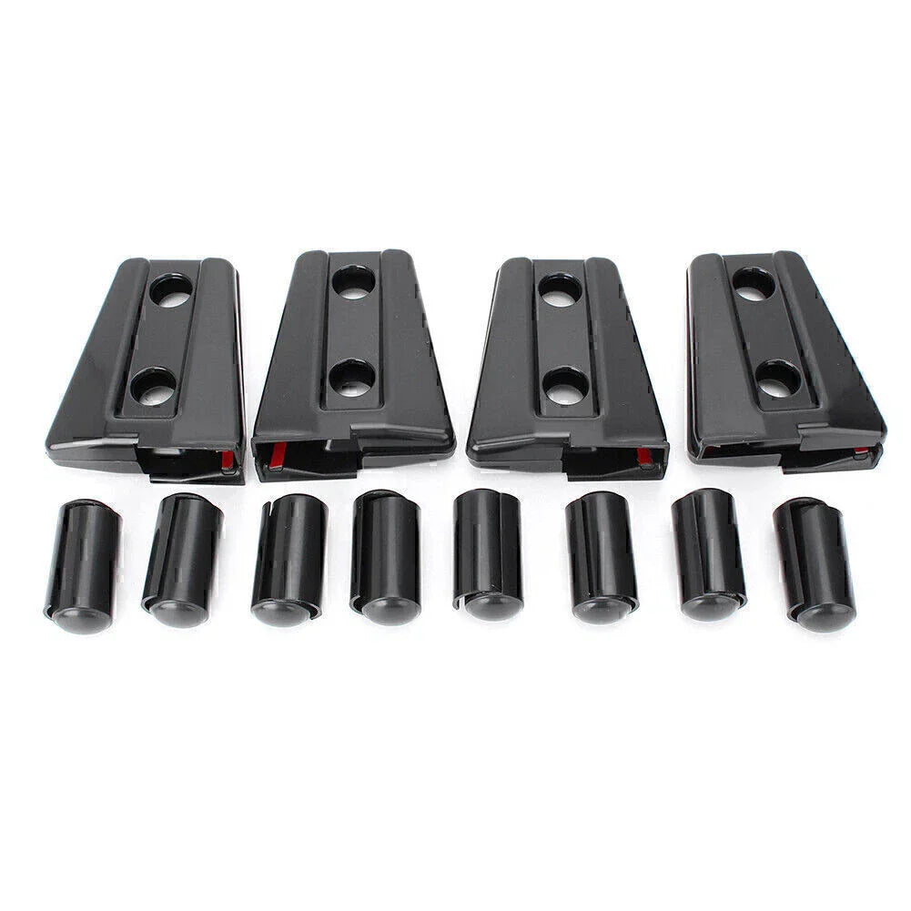 8pcs Door Hinge Covers for Jeep Wrangler JK 2007-2017 Left & Right Side