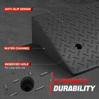 Curb Ramp 1PC 38.6"L x 15"W x 5.9"H 4000lbs Capacity for Households Warehouses
