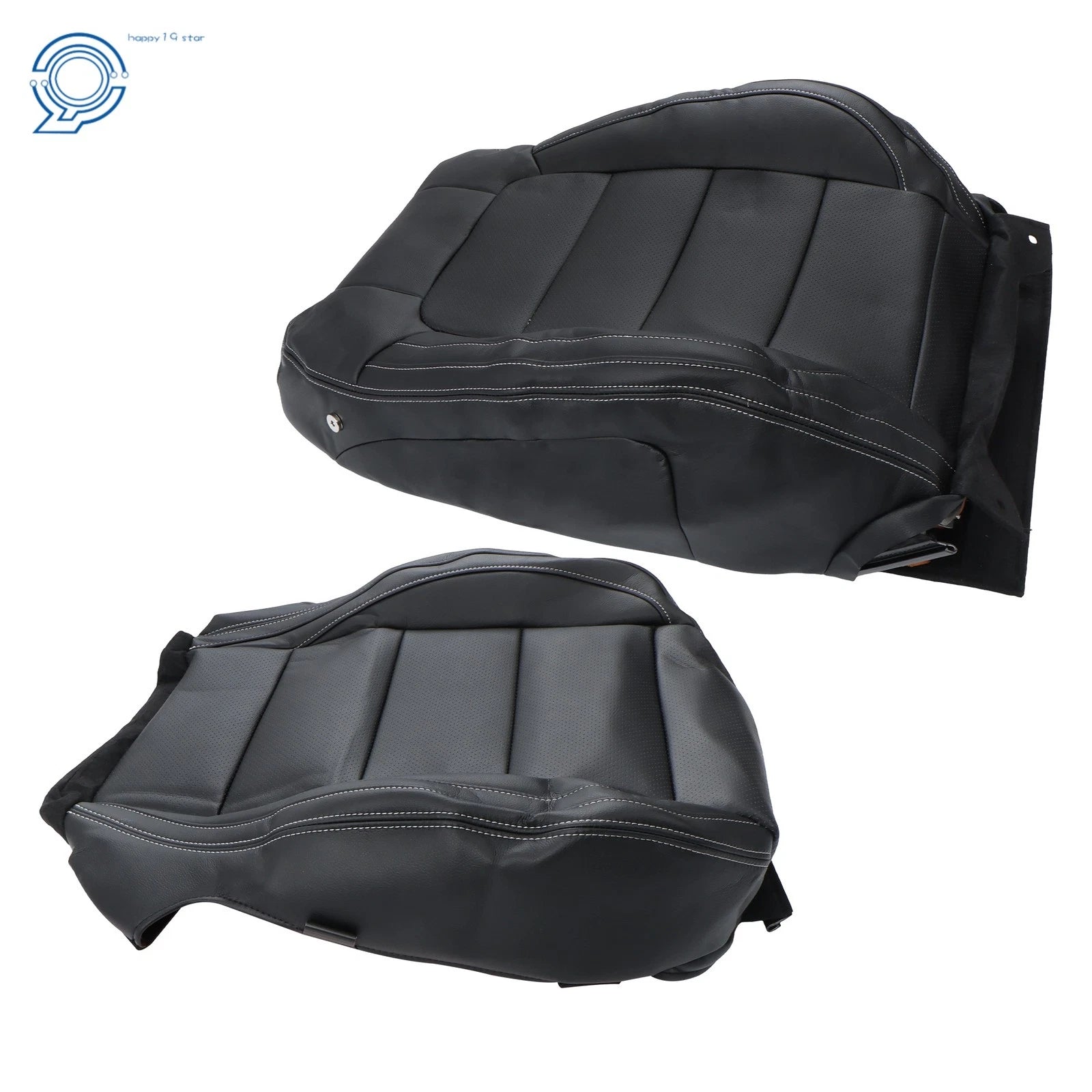Passenger Back Bottom Seat Cover for Ford Mustang (2015-2023) Perforated Black
