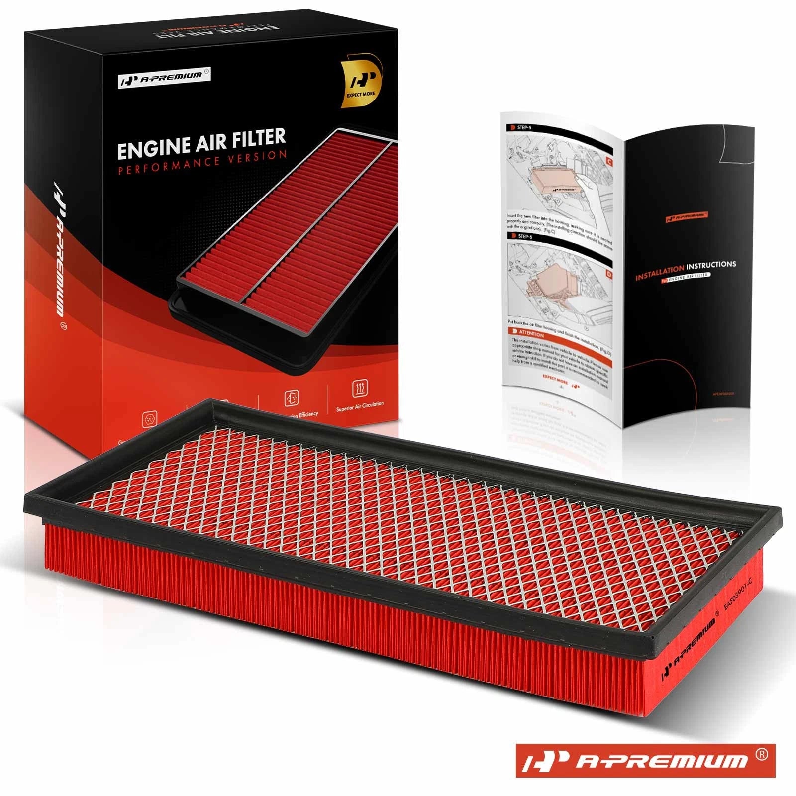High Performance Engine Air Filter for Jeep Cherokee Dodge Ram 1500 (2011–2023)