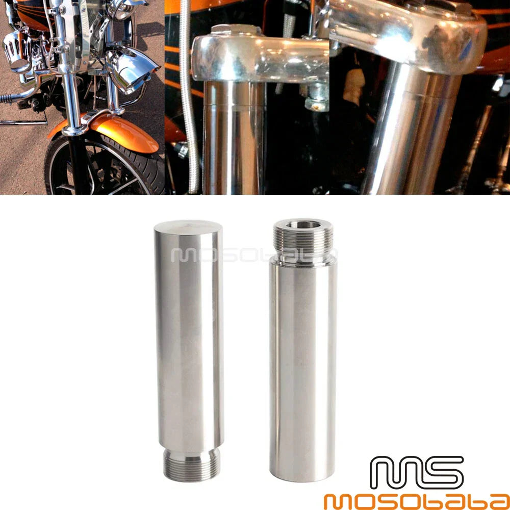 5" Fork Tube Extensions for Harley Dyna Glide Sportster FXD XL1200 883