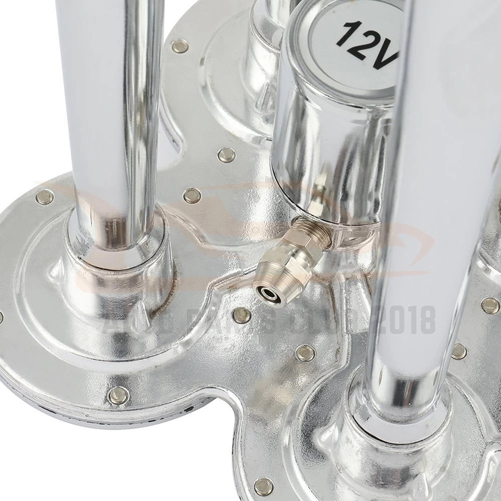 12V 150DB Quad Trumpet Horn for Truck Van Car Boat (Universal)