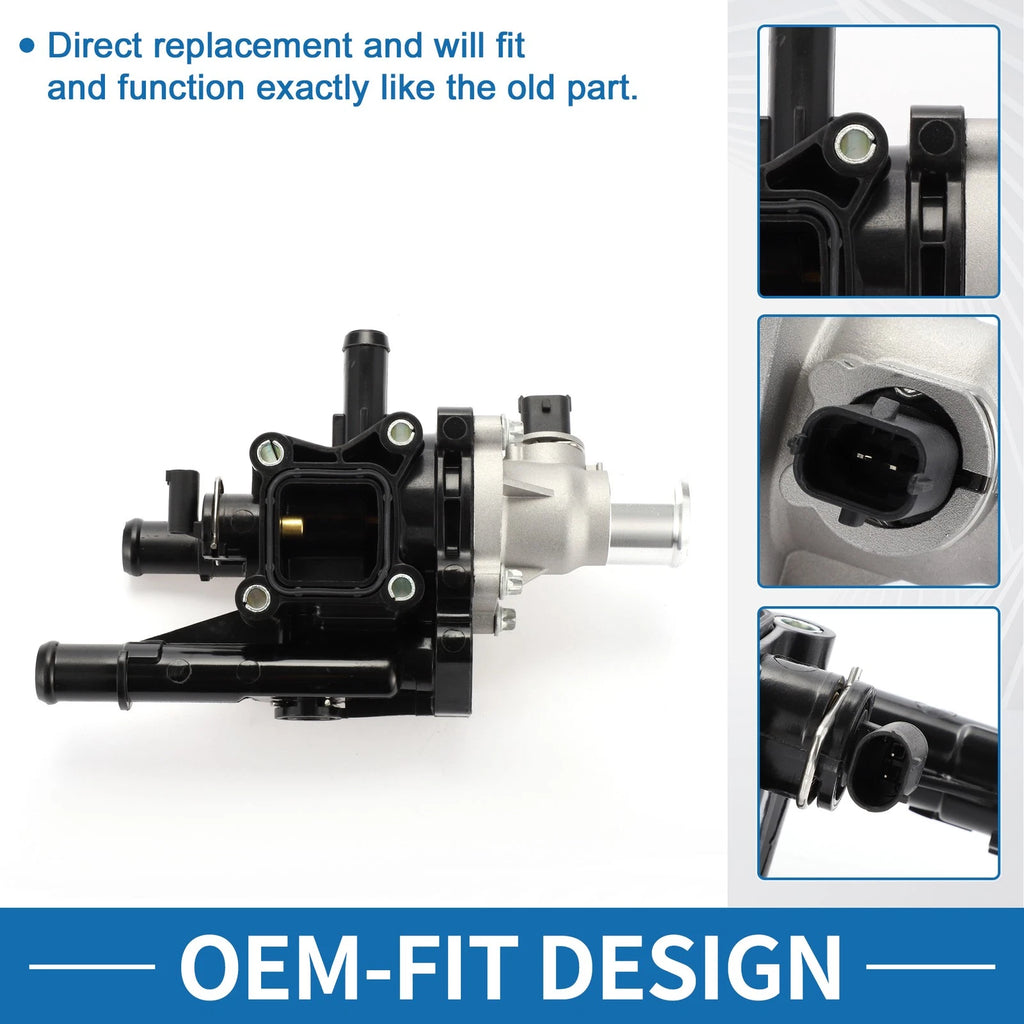 Engine Coolant Thermostat Housing Assembly for Chevy Cruze 1.8L (2011–2016)