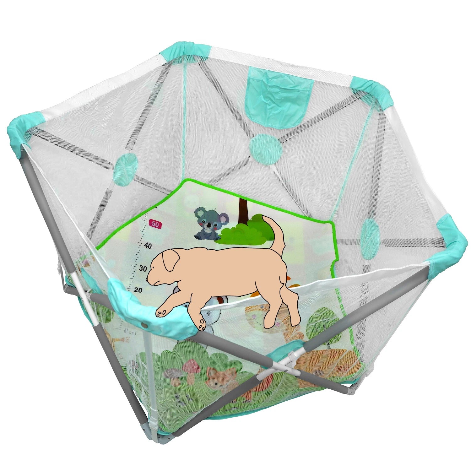 Portable Playard for Dog Baby Kids Indoor/Outdoor Use