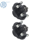 Set of 2 Trailer Hub Kit & Bearings for 2000 lbs Spindle (5 on 4.5")