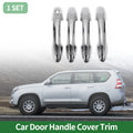Car Door Handle Cover Trim for Toyota RAV4 (2013–2018) Silver Tone