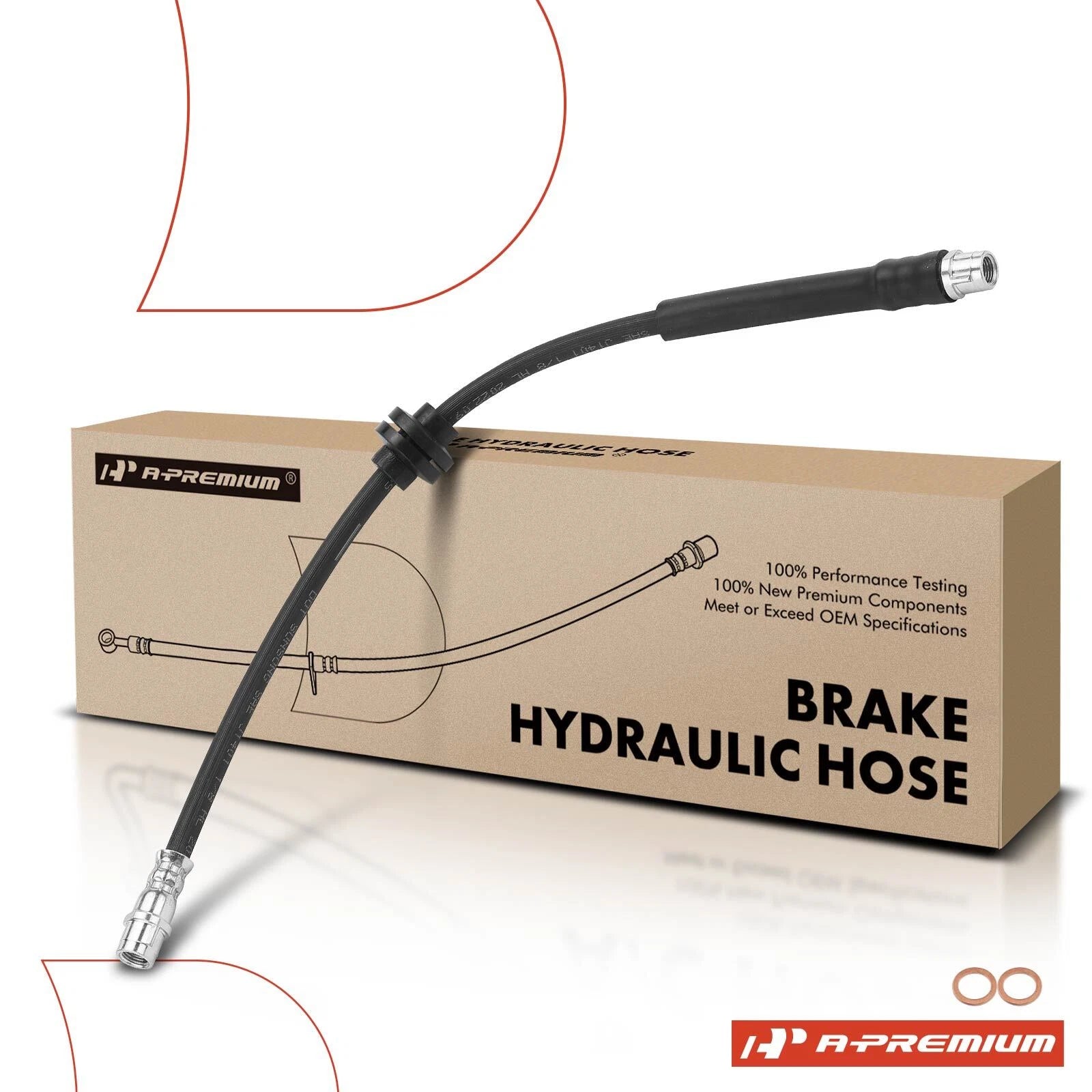 Front Brake Hydraulic Hose for Mercedes-Benz E320 E350 E500 E550 (2003–2005)