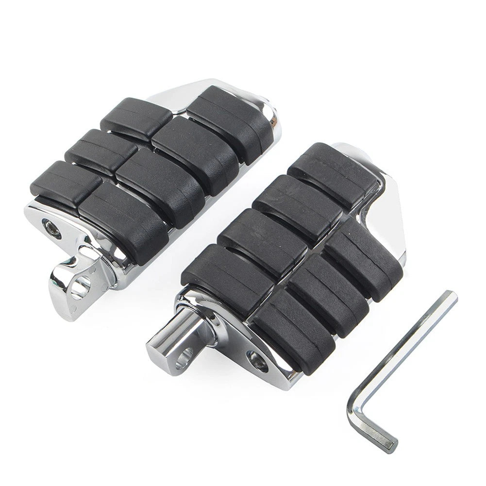 32mm 1.25" Male Foot Pegs Footrest Pedal Chrome for Harley Iron XL 883 1200 Dyna (2004–2023)