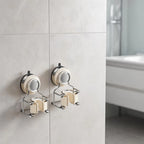 2X Suction Cup Mop Holder for Home Cleaning Tools