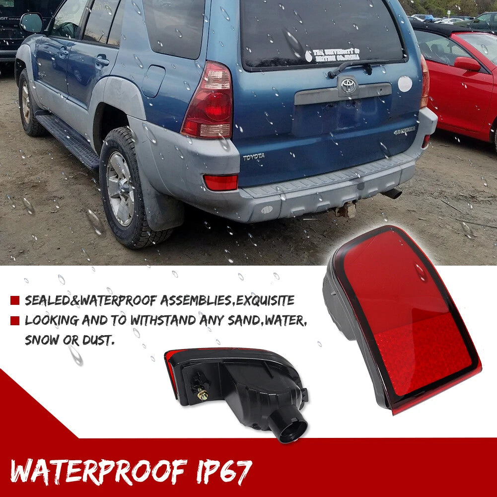 Pair Rear Bumper Reflector Lights for Toyota 4Runner (2003–2005)
