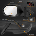 Left Mirror for Ford Explorer (2020–2024) Power Heated Blind Spot Puddle Light