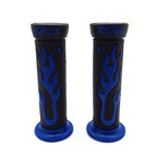 1" Blue Flame Gel Hand Grips for Yamaha FZR YZF 600 (1990–1999)