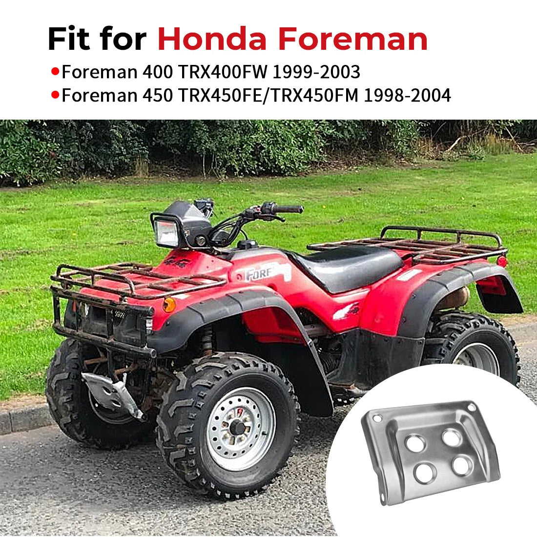 Front Skid Plate for Honda TRX400 TRX450 FourTrax Foreman ES S 4x4 (2000–2006) 81160-HN0-A00