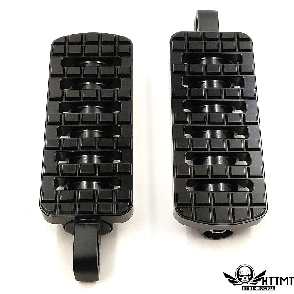 Black Dominator Motorcycle Footpegs for Harley Touring Sportster