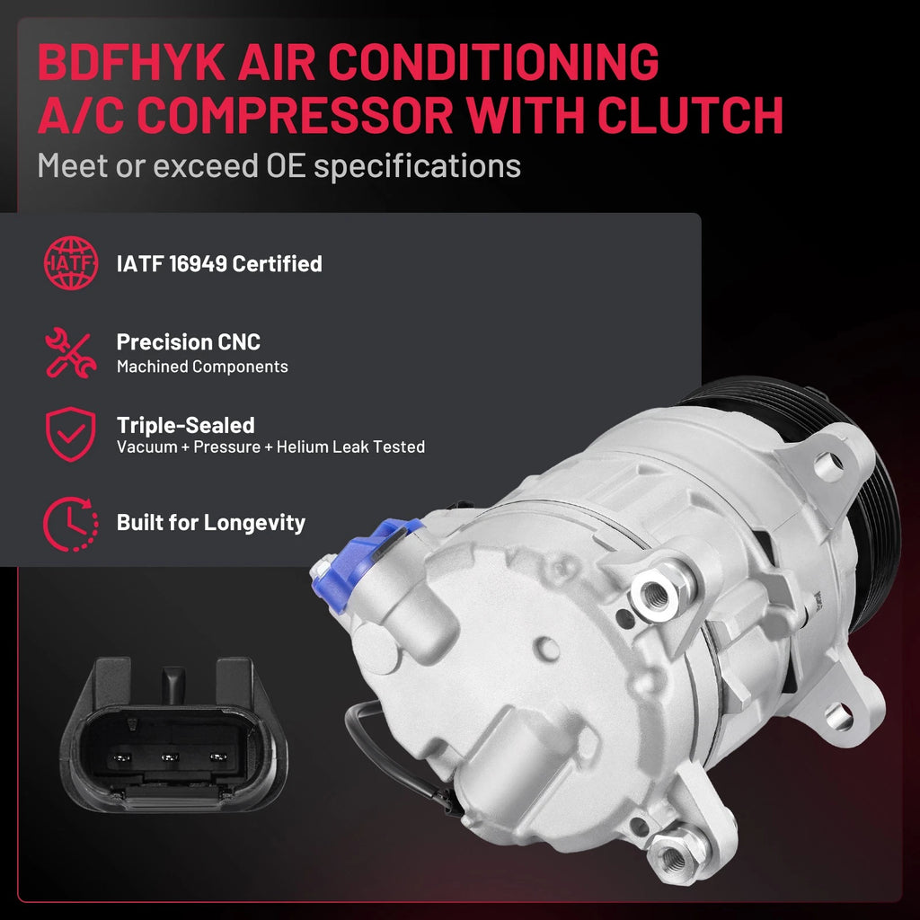 A/C Compressor CO29196C with Clutch for BMW 528i (2012–2016)