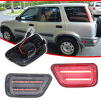 Set of 2 Clear Red LED Side Marker Lights for Honda CR-V (1997–2001)