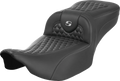 SADDLEMEN Roadsofa Extended Reach Seat for Motorcycle (Without Backrest)