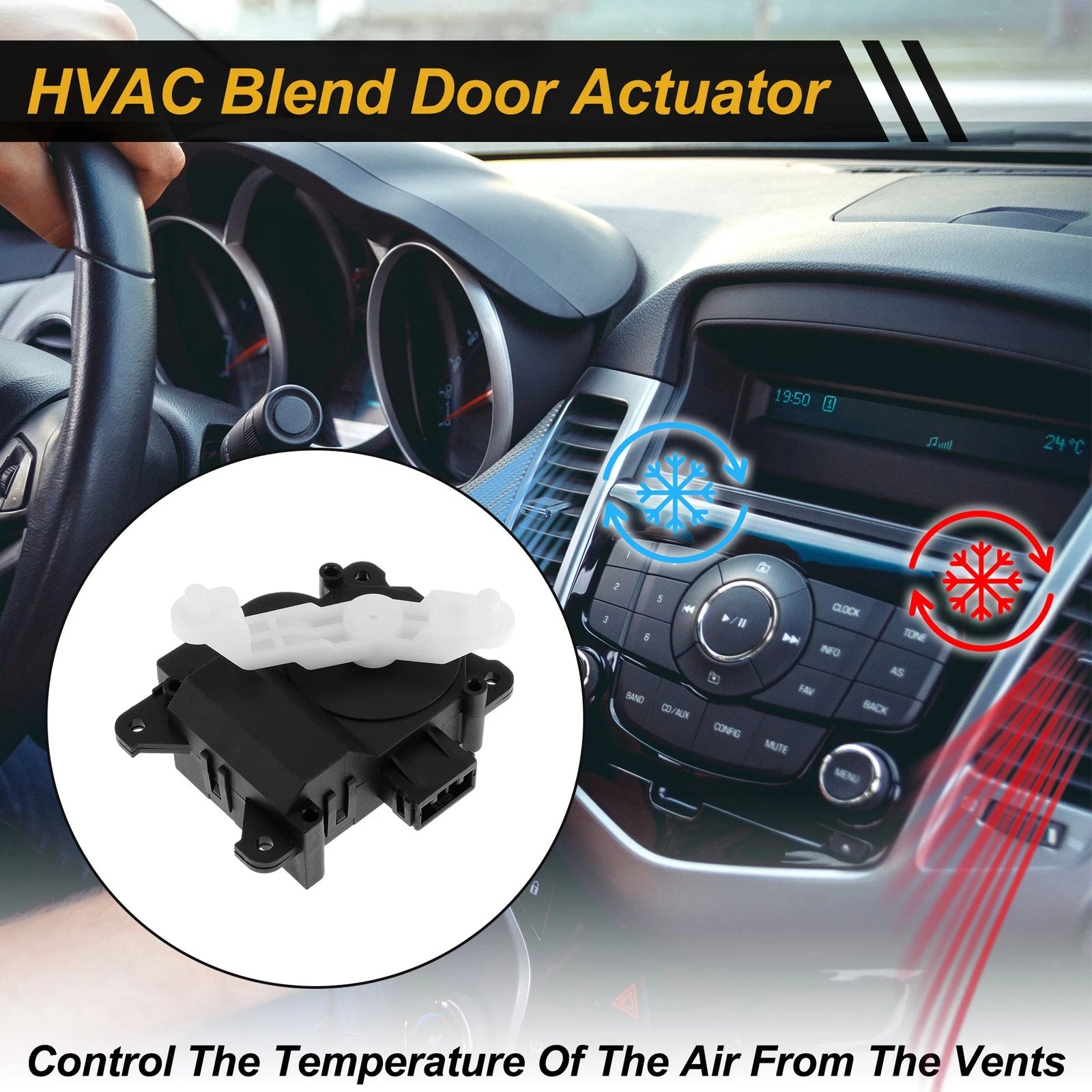 HVAC Heater Blend Door Actuator for Honda Accord (No. 79160SDAA01)