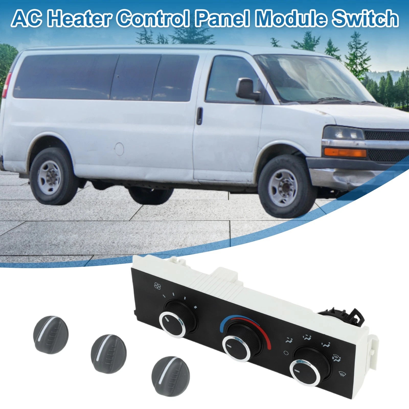 HVAC A/C Heater Climate Control Panel for Chevrolet Express 1500 2500 3500 (2003–2021)