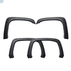 Set of 4 Black Fender Flares for Chevy Silverado 1500/2500HD/3500HD (2007–2013)