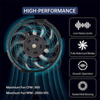 Electric Cooling Radiator Fan Kit for Universal Applications (14")
