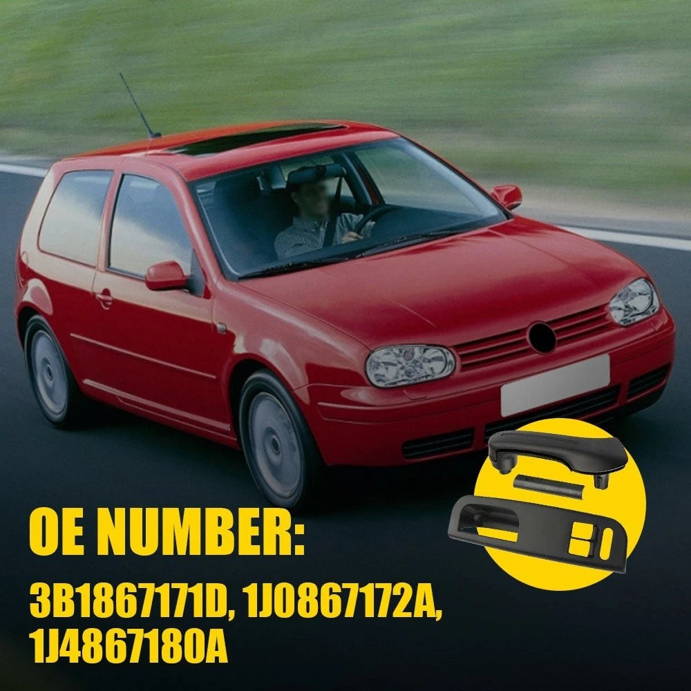 3X Inner Door Pull Handle Trim Window Switch Panel Bezel for VW Golf MK4 (1998–2006)