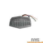 LED Brake Tail Light Assembly w/Gray Lens for Harley Honda (Universal)