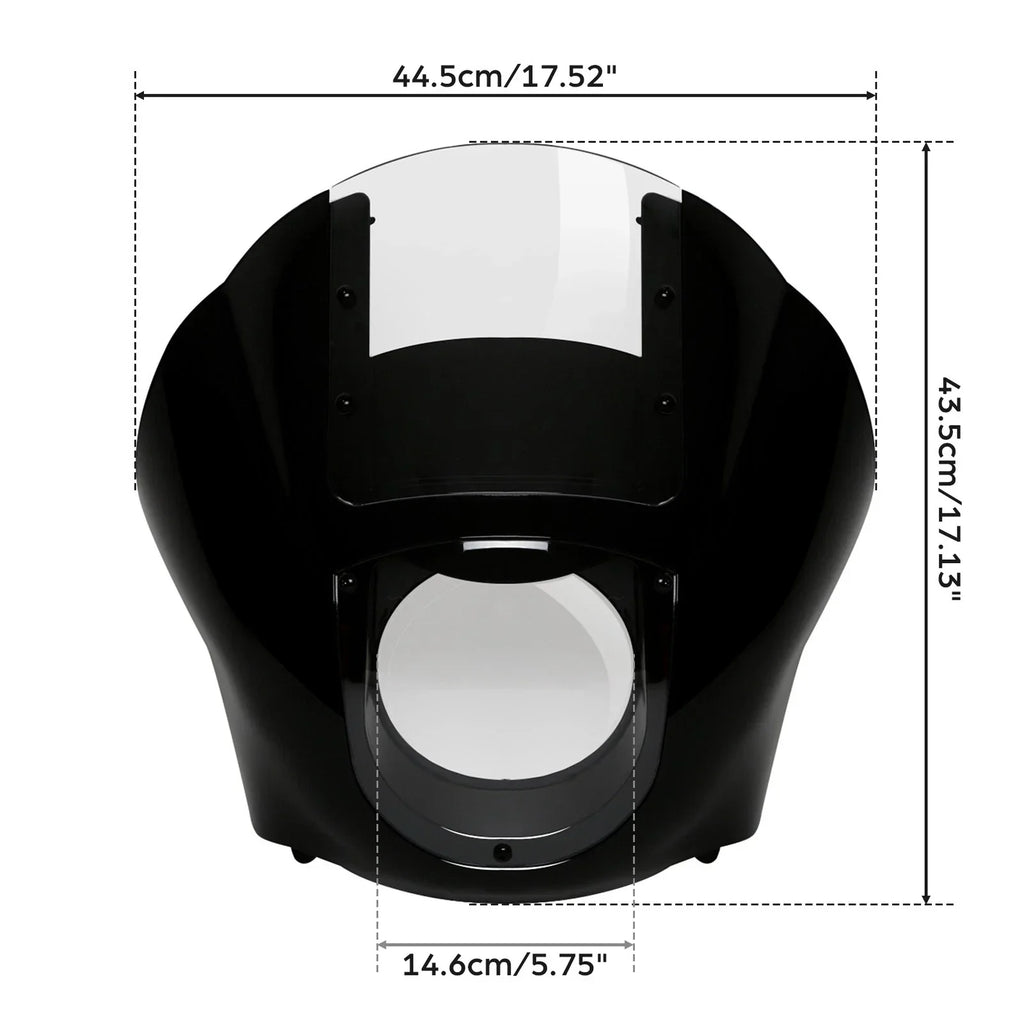 Fairing Clear Windshield & 49mm Fork Clamps For Harley Dyna (2006-2017)