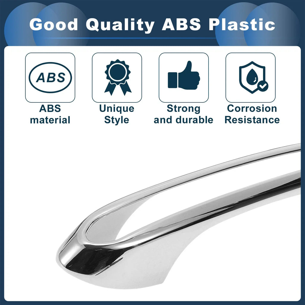 Door Handle Cover Trim Silver Tone for BMW 5 Series