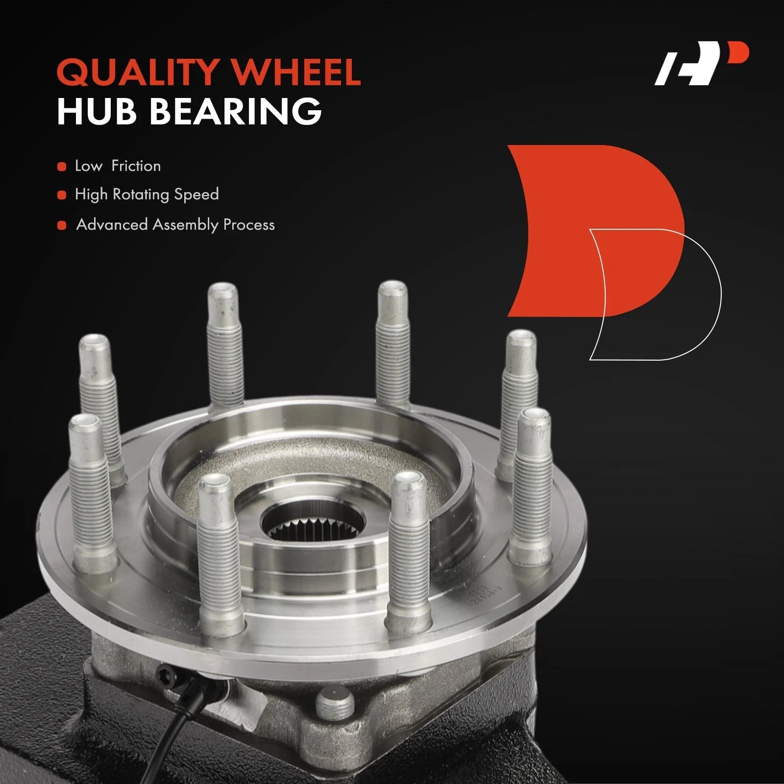 Front Left Steering Knuckle & Hub Bearing for Chevy Silverado 4WD (2007-2019)