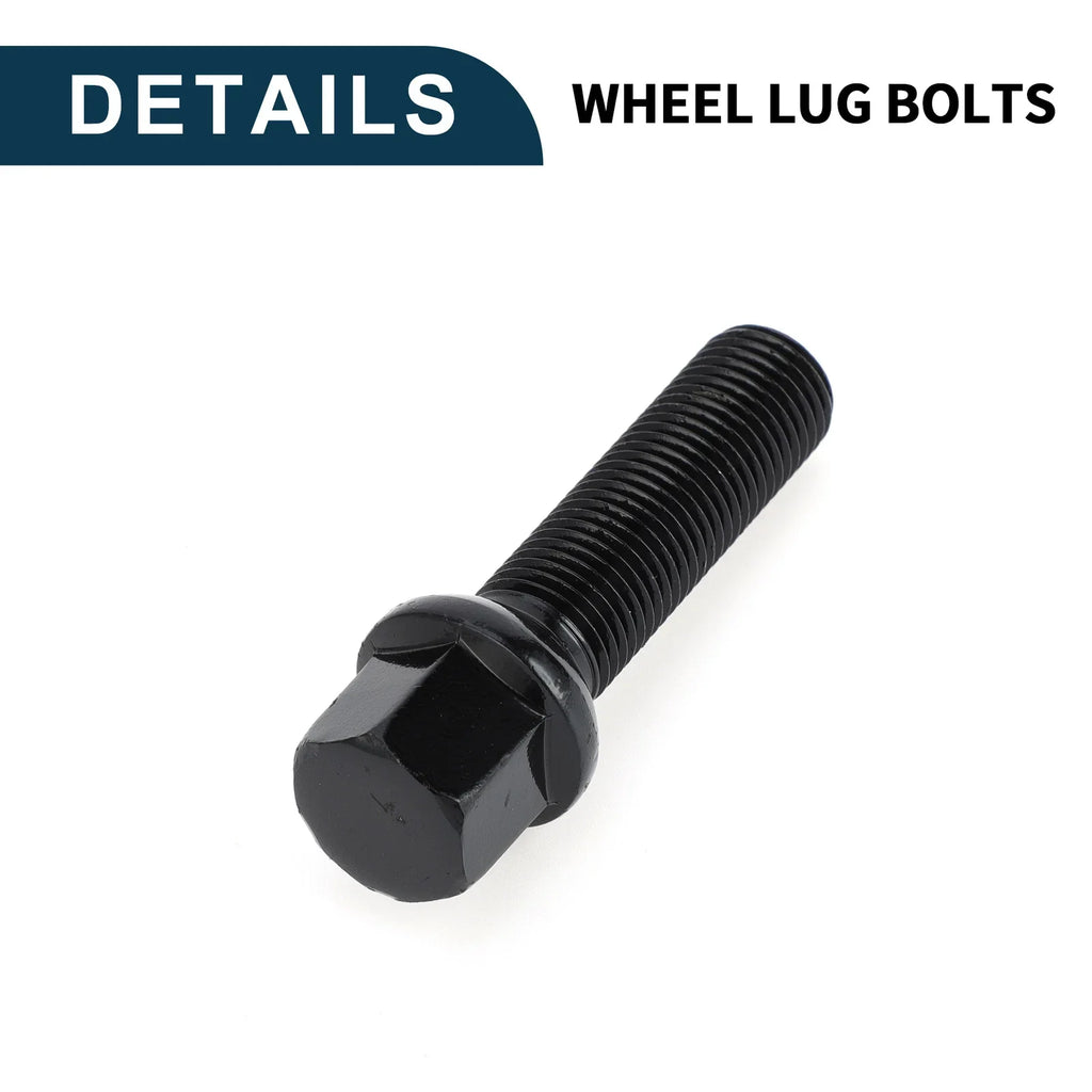 10 x M14x1.5mm Ball Seat Wheel Lug Bolts 45mm Shank for Volkswagen Porsche