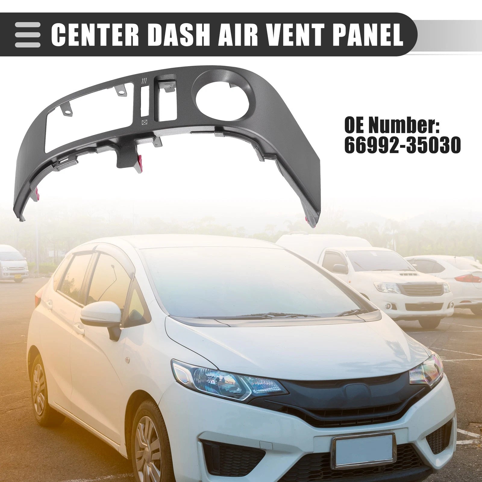 Left Center Dash A/C Outlet Vent Trim Panel for Toyota Prius (2004–2006) No. 5567047040